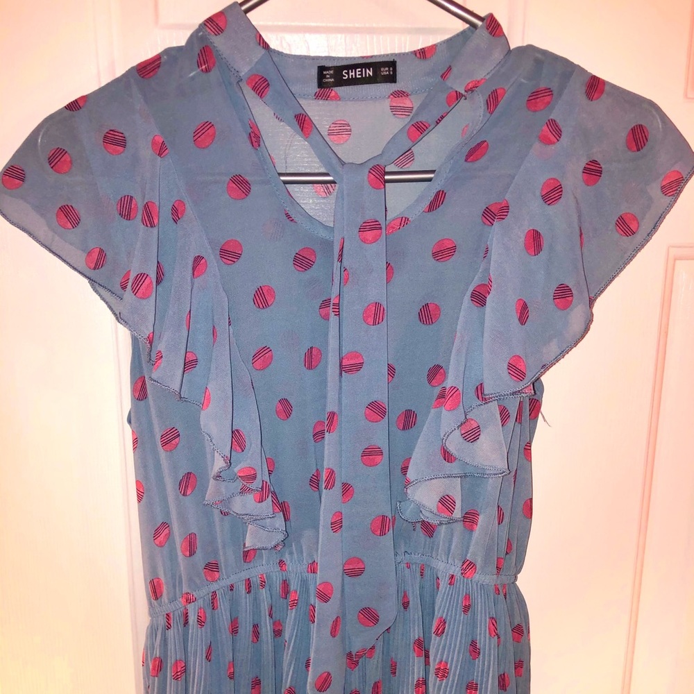 Shein Pleaded Maxi Dress